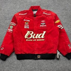 Brand New Vintage Chase Authentic Jeff Hamilton Budweiser Leather Jacket Sz XXL